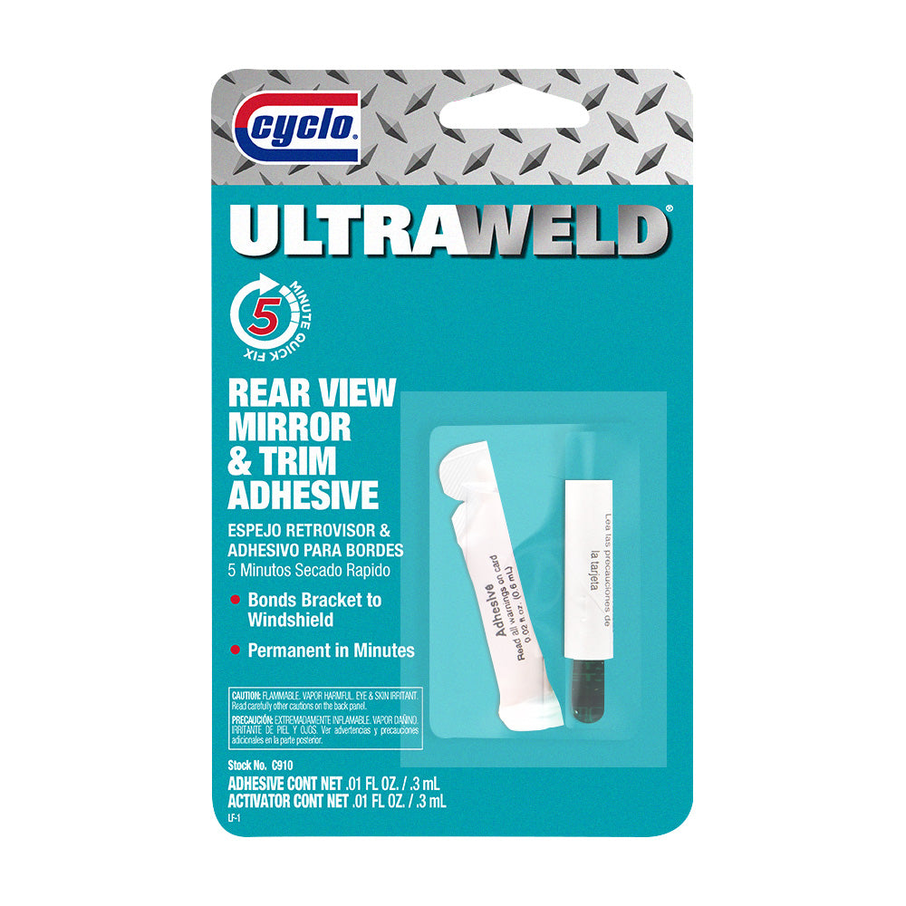 Cyclo® Ultraweld® Rear View Mirror Adhesive, .01 fl oz