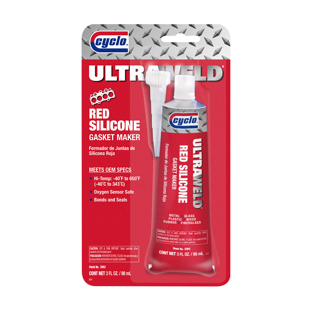 Cyclo® Ultraweld® Grey Ox Silicone Gasket Maker, 3.35 fl oz